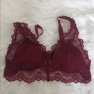 Dark red bralette!